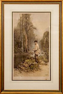 After Julien Walbridge Rix (1850-1903): Fly Fishing; and Fishing