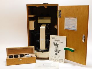 ABCO Medical Laboratory Microscope with Case