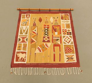 Zambian Tribal Textile Hanging Wall Tapestry