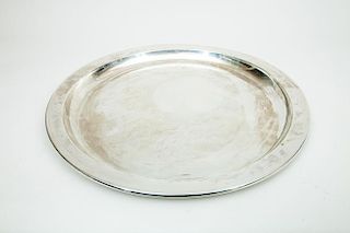 Towle Large Silver Circular Tray