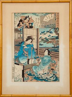 Japanese School: Group of Four Woodcuts