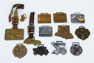 13PC American Heavy Machinery Watch Fob Group