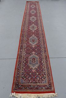 Semi Antique Indo Bidjar Carpet Runner