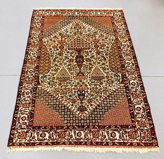 Antique Persian Pictorial Afshar Carpet