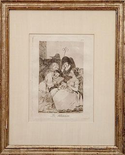 Francisco Goya (1746-1828): La Filiacion (Plate 57 from Los Caprichos)