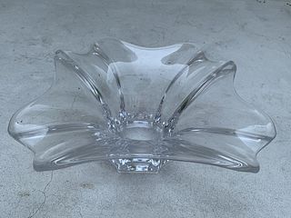 Vintage Crystal Vase by Art Vannes France