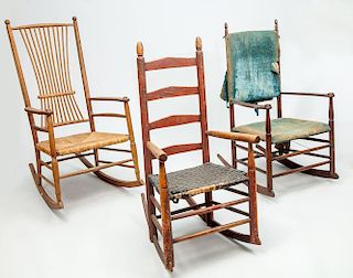 Three Rocking Chairs