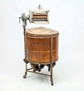 Vintage Copper Washing Machine