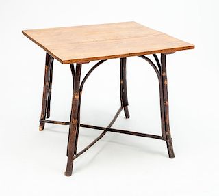Bentwood and Oak Side Table