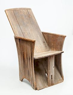 Rustic Cedar Plank Armchair