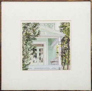 Altoon Sultan (b. 1948): Green Painting, Catskill, NY