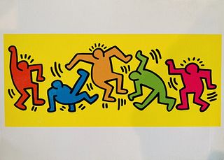 Keith Haring Dancing Figures Offset Card by Nouvelles