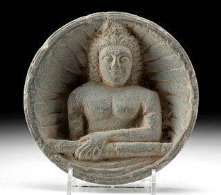 Gandharan Schist Dish w/ Buddha Relief