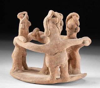 Colima Pottery Dancing Figures - Rare Form