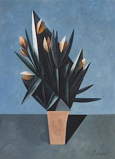 * Duilio Barnabe, (Italian, 1914-1961), Flowers (Tulips)