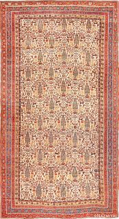 OVERSIZED ANTIQUE PERSIAN TRIBAL QASHQAI RUG ,12 ft 8 in x 24 ft