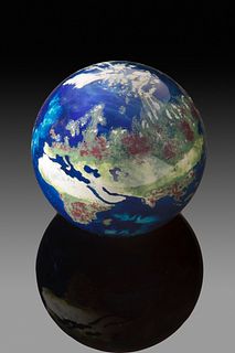 Earth Paperweight by Lundberg Studios