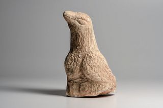 Large carved limestone bird sculpture,Ca. 1st millennium B.C. 