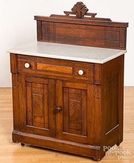 Victorian marble top commode