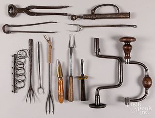 Early iron tools, utensils, etc.