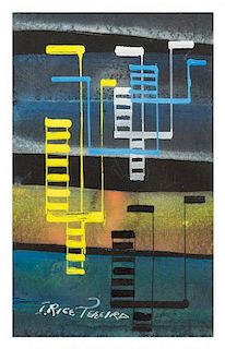Irene Rice Pereira, (American, 1907-1971), Ladders