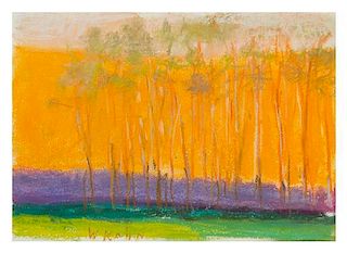 Wolf Kahn, (Amercian/German, b. 1927), Lower Corners Green and Yellow, 2000