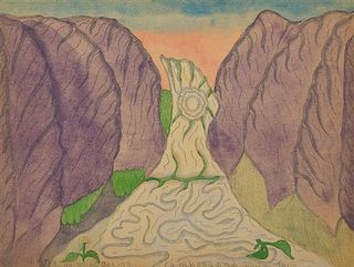 Joseph E. Yoakum, (American, 1886-1972), The Valley of Beauty Cumberland Range Tenn.