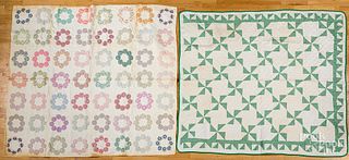 Three pieced and appliquÃ© quilts, mid 20th c.