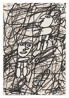 * Jean Dubuffet, (French, 1901-1985), Dessin no. 35, 1982