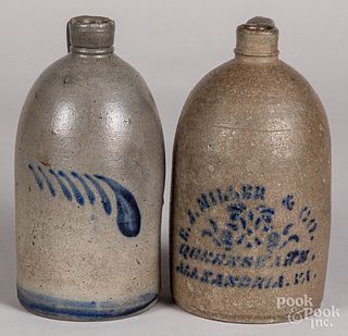 Two stoneware jugs, 19th c.