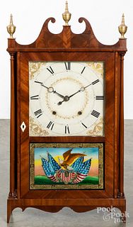 Samuel Terry Federal pillar and scroll clock