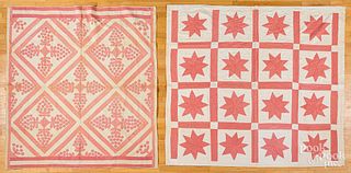 Three pieced quilts, early/mid 20th c.