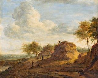 Follower of Jan Wijnants, (Dutch, c. 1635-1684), A Road to the Edge of the Dunes