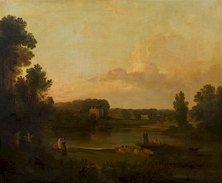 Attributed to Richard Wilson, (British, 1714-1782), Landscape