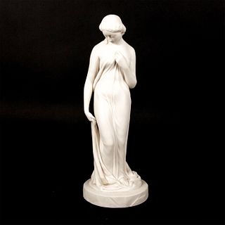 Large Parian Porcelain Lady Figure