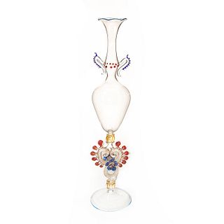 Italian Venetian Art Glass Floral Vase