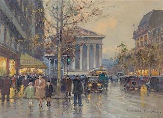 Edouard Leon Cortes, (French, 1882-1969), Place de la Republique