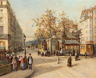 Gustave Mascart, (French, 1834-1914), La Place Pigalle, Paris
