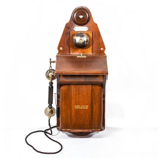 Jydsk 19Th Century Wall Mounted Crank Telephone