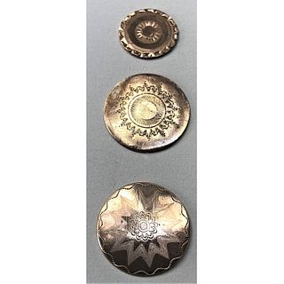 A Small Card Of 18Th Century Copper Buttons