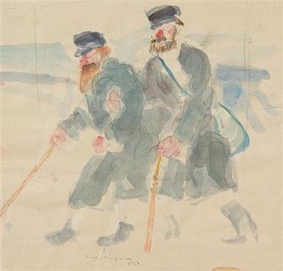 Leon Schulman Gaspard, (American/Russian, 1882–1964), Two Men 1923