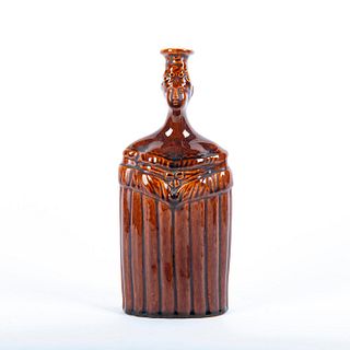 19Th Century English Pottery Reform Flask, Queen Victoria