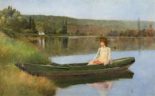 * Attributed to Paul Cornoyer, (American, 1864-1923), Boating