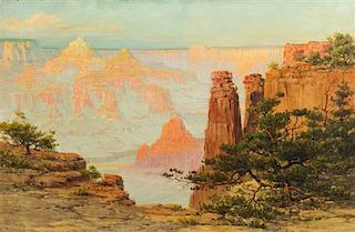 * Louis Benton Akin, (American, 1868-1913), Grand Canyon, 1909