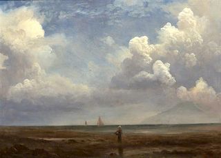 Albert Bierstadt, (American, 1830-1902), By the Seaside