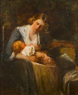 * Mary Curtis Richardson, (American, 1848-1931), Mother and Child