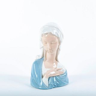 Lladro Porcelain Figure Bust, Madonna 01004649