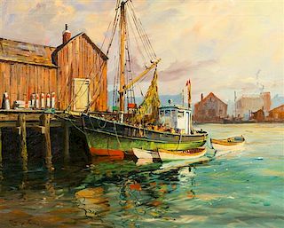 * Richard Hayley Lever, (American, 1876-1958), Early Morning, Gloucester, Mass.