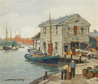 James Jeffrey Grant, (American, 1883-1960), The Pier