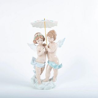 Lladro Porcelain Figurine, Waiting For A Rainbow 01006803